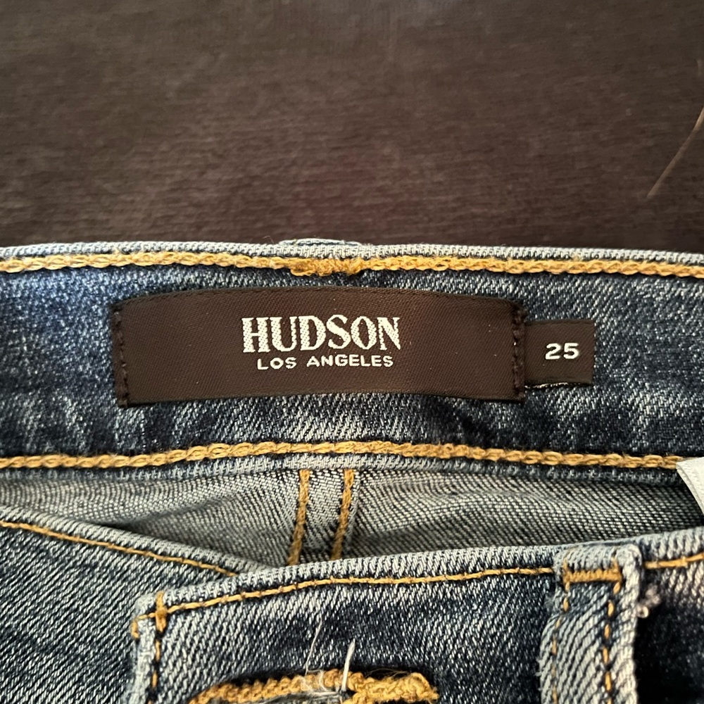 Hudson Jeans- high rise skinny with ankle flare